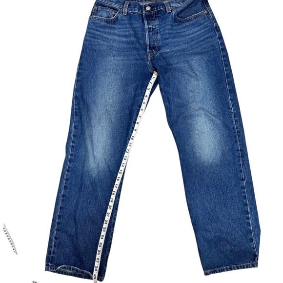 Levi’s 501 90s Selvedge Jeans Men’s 29x30 Levi’s Premium Straight Leg Dark Wash - Picture 1 of 9